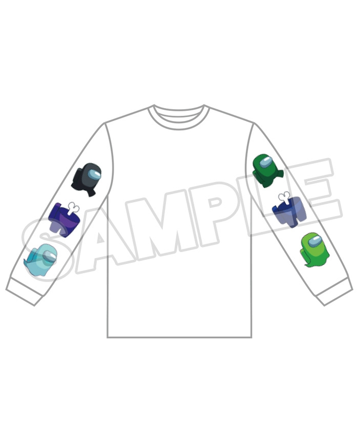Among Us Nendoroid Plus Long Sleeve T-Shirt (Cool Colors)