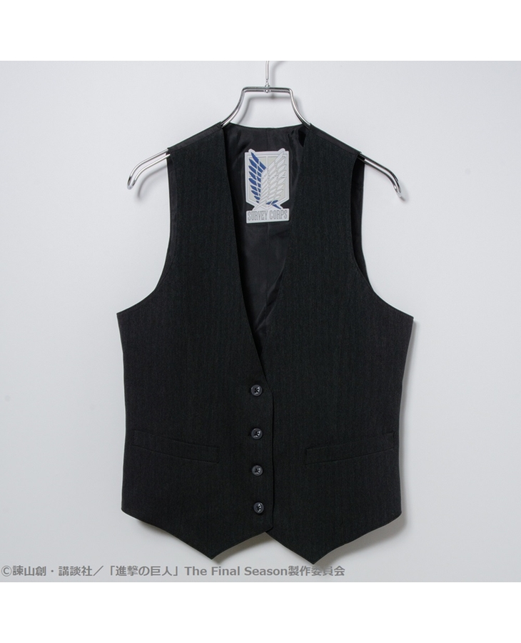 進撃の巨人 レディースベスト ブラック 進撃の巨人 レディースベスト ブラック