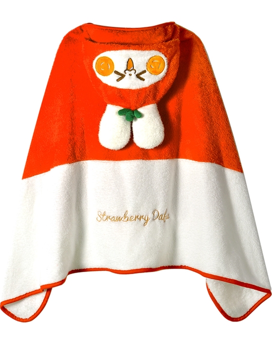 ストロベリーダーフ フード付きブランケット ダーフ