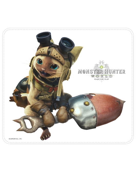 モンスターハンター：ワールド　マウスパッド　オトモアイルーA