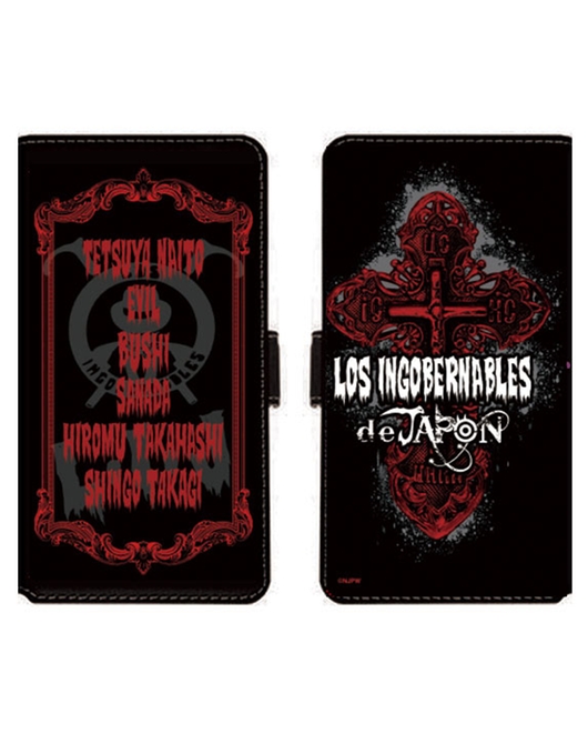 新日本プロレス スマートフォンケース(手帳型スライド式LL)  LOS INGOBERNABLESdeJAPON 2019冬モデル01