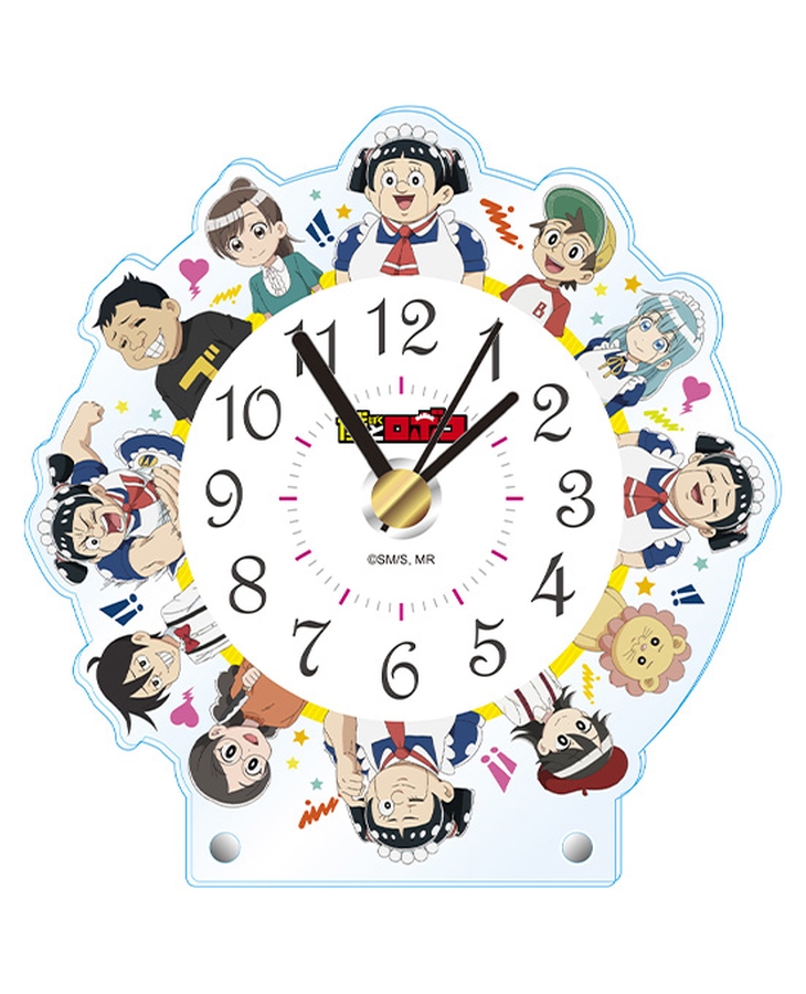僕とロボコ アクリルクロック みんな集合