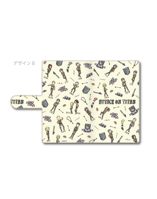 「進撃の巨人」手帳型スマホケースマルチタイプ PlayP-B／ Mサイズ