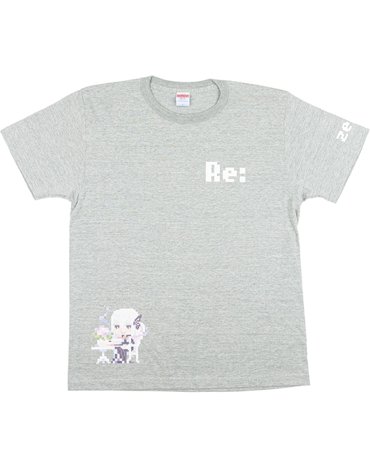 Re:ゼロから始める異世界生活 ピクセルアートTシャツ エキドナ