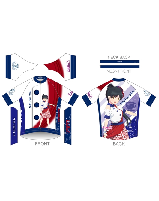 衣類　葉月恋Ver. サイクルジャージ2022 ホワイト×ピンク×ネイビー Lサイズ 「ラブライブ!スーパースター!!」 ラブライブ！スーパースター!! サイクルジャージ【葉月 恋Ver