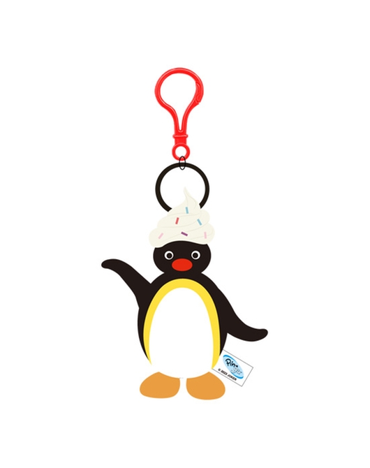 ピングー もこもこマスコットキーホルダー クリーム