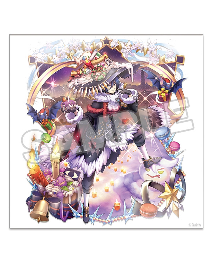【共襲スタンプ缶バッジ対象商品】メギド72 キャラクター衣装アクリルアート 7 デカラビア「雪夜の黒サンタ」