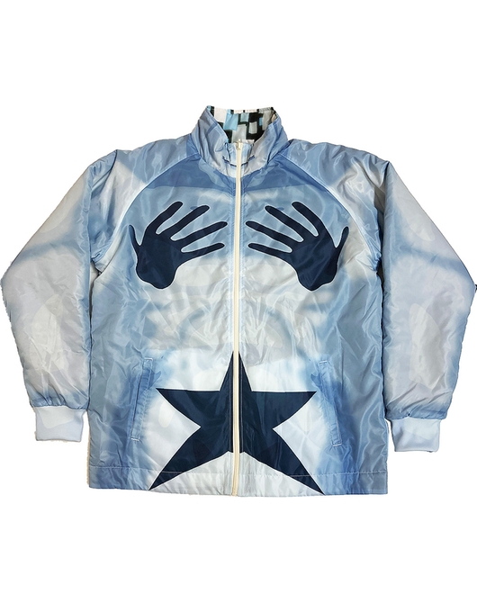 100万の命の上に俺は立っている ゲームマスター & グリッチフルプリント リバーシブルスノボウェア