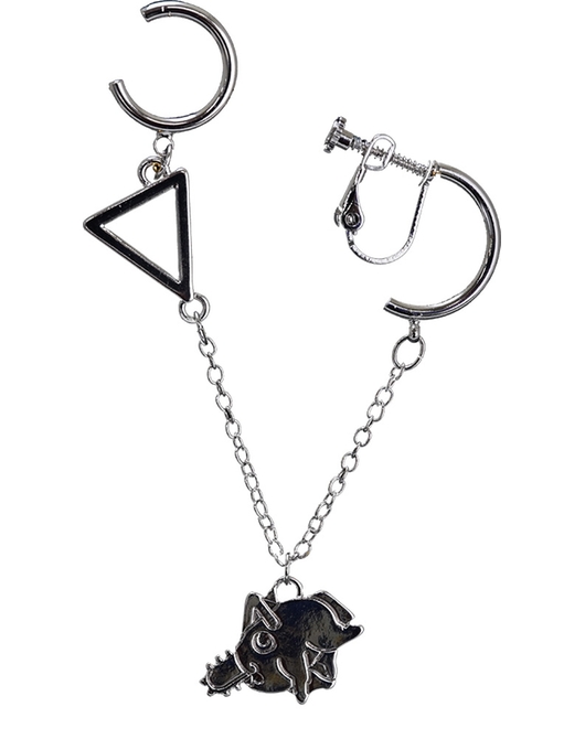 Chainsaw Man Pochita Swaying Clip-On Earring