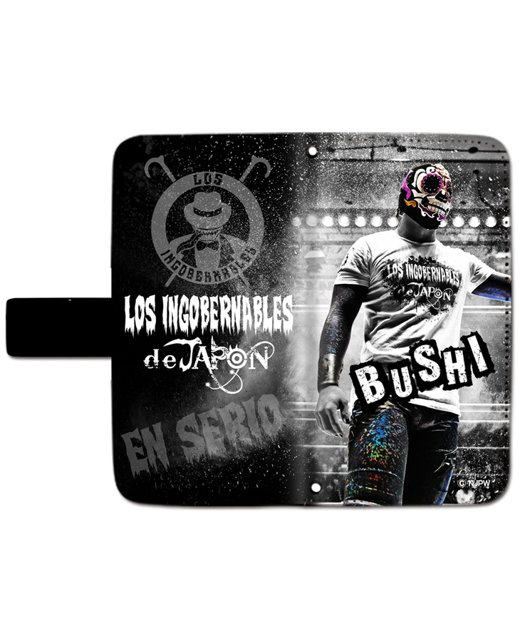 新日本プロレス スマートフォンケース(手帳型スライド式M) BUSHI001 新日本プロレス スマートフォンケース(手帳型スライド式M) BUSHI001