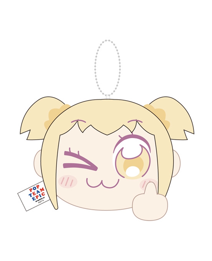 電視動畫POP TEAM EPIC系列 震動玩偶吊飾 POP子