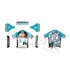 Hatsune Miku GT Project 100th Race Commemorative Art Project Art Omnibus Cycling Jersey: Racing Miku 2012 Ver. Art by Toridamono [Products which include stickers]