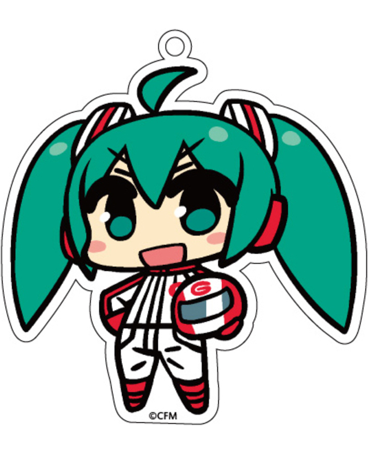 BIGアクリルキーホルダー 初音ミク SUPER GT 応援Ver. レーサー