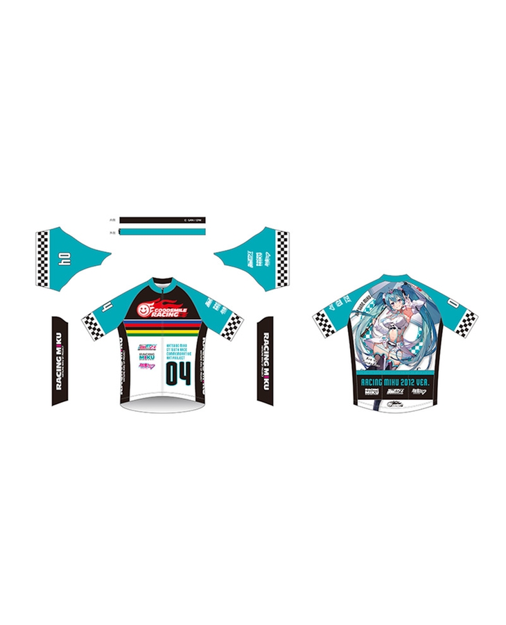 Hatsune Miku GT Project 100th Race Commemorative Art Project Art Omnibus Cycling Jersey: Racing Miku 2012 Ver. Art by Toridamono [Products which include stickers]