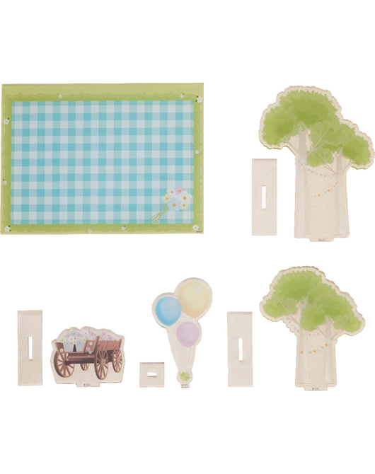 黏土人配件系列 壓克力裝飾立牌 野餐