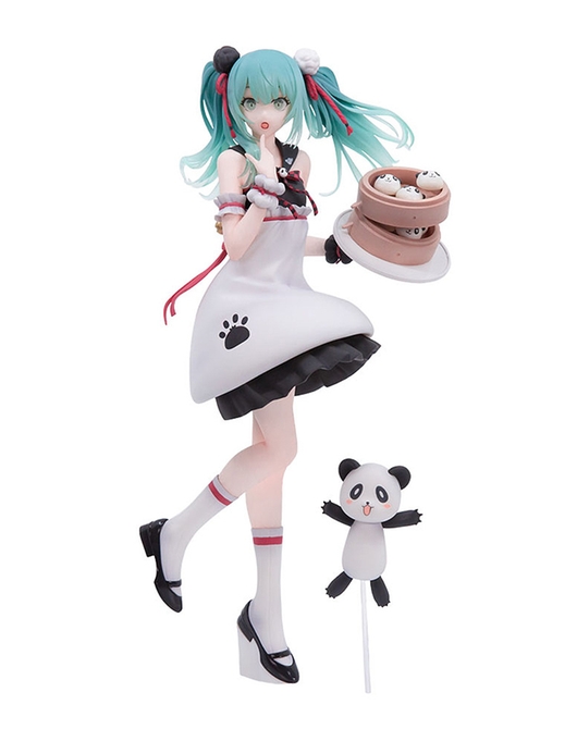 Hatsune Miku Panda Bun Figure